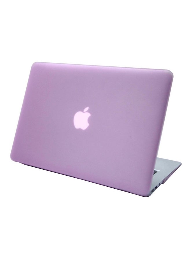 Hard Rubber Coated Plastic Cover With Keyboard Skin For Macbook Air 13 Inch Purple  - Image 1