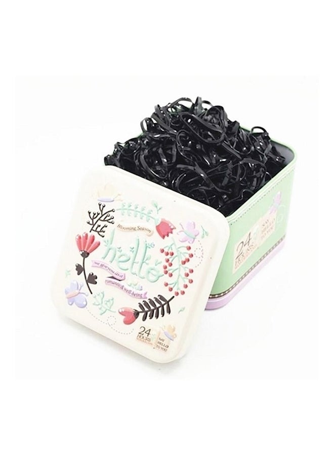 700-Piece Elastic Rubber Band Set Black