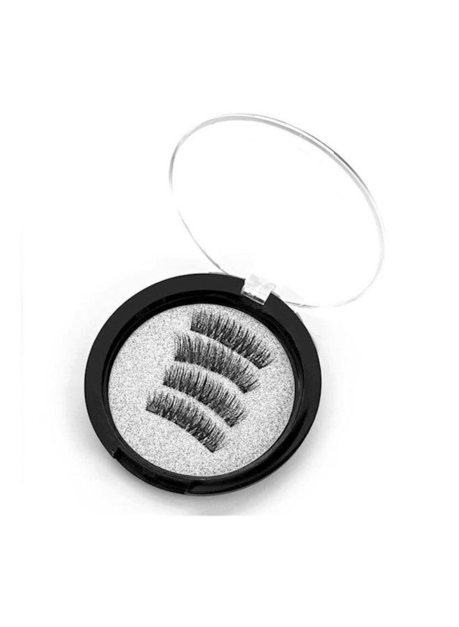 4-Piece Magnetic False Eyelashes Black