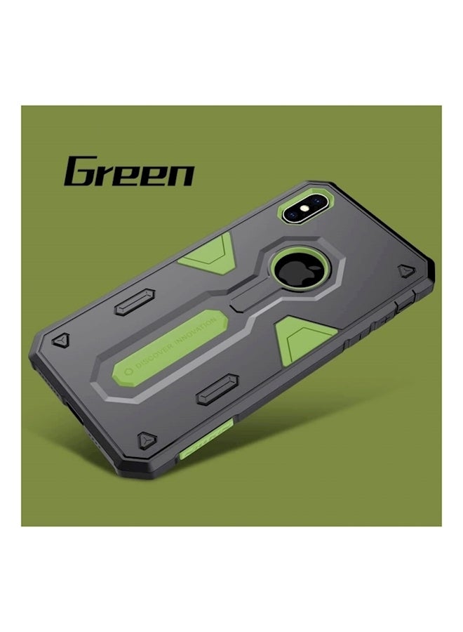 Nillkin Protective Snap Case For Apple iPhone XS Max Black/Green - Image 1