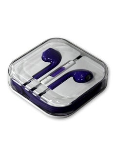 In Ear Headphones With Mic For Apple iPhone 5S Blue/White