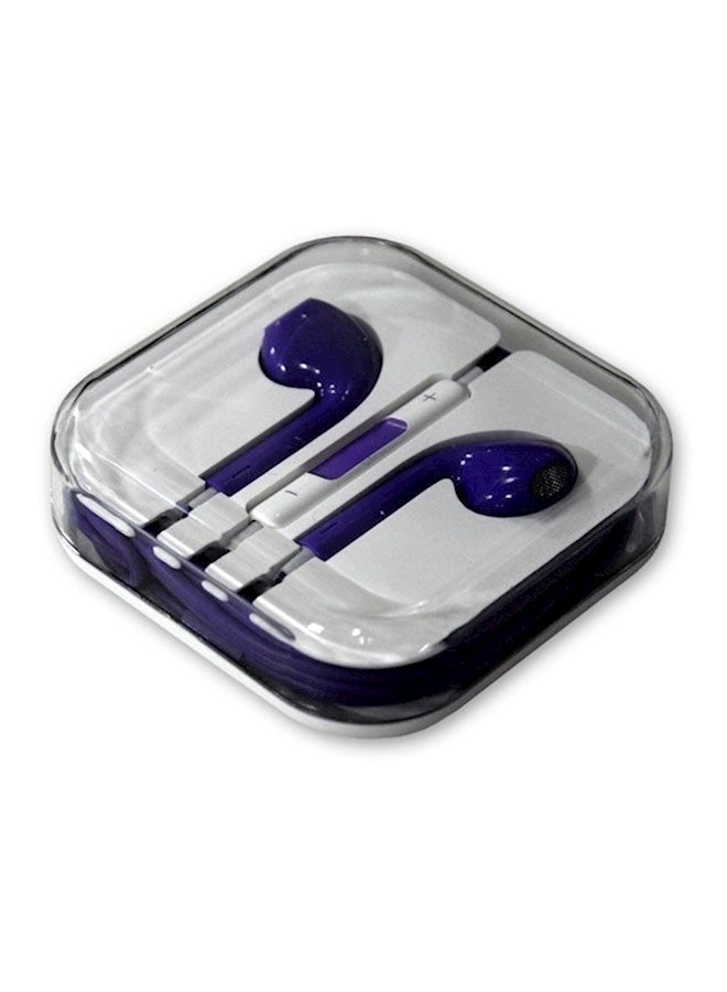 Generic - In Ear Headphones With Mic For Apple iPhone 5S Blue/White - Image 1