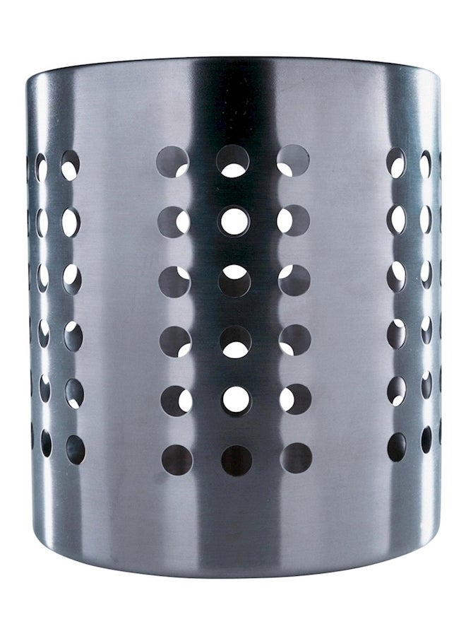 Steel Cutlery Stand Silver 13.5x12cm
