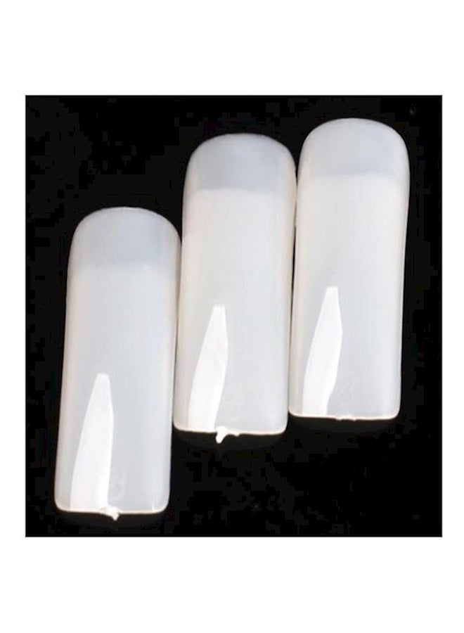 500 قطعة من الأظافر الاصطناعية أبيض - Image 3