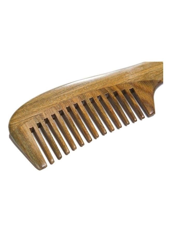 Wide Tooth Hair Comb Beige - Image 2