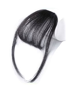 Mini Bangs Fringe Hair Extension Clip Black
