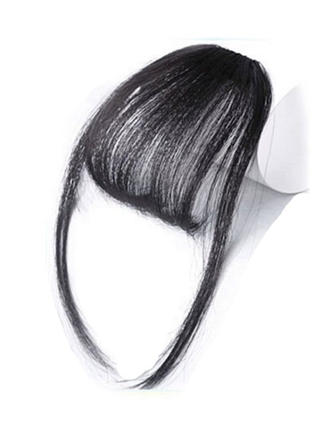 Generic - Mini Bangs Fringe Hair Extension Clip Black - Image 1