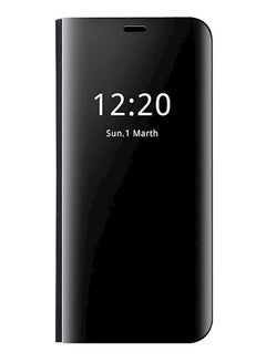 Samsung Galaxy S8 Plus View Standing Cover Protective Flip Cover Mirror Case Black