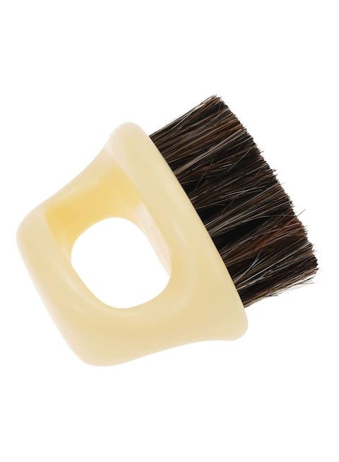 Mustache/Beard Facial Brush Dark Brown 6.4x6.2x5.4cm