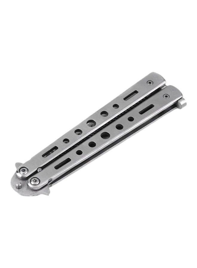 Knife Style Butterfly Hair Comb Silver - Image 3