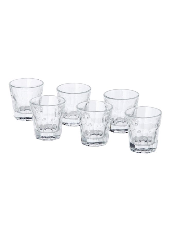 6-Piece Glass Set Clear