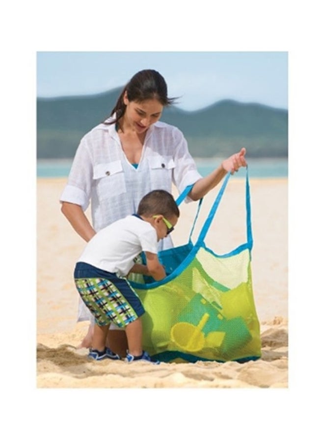 Outdoor Child Kids Beach Bag Carry Beach Treasures Toys Pouch Tote Mesh Storage 17.99x17.99x12.01inch  - Image 1