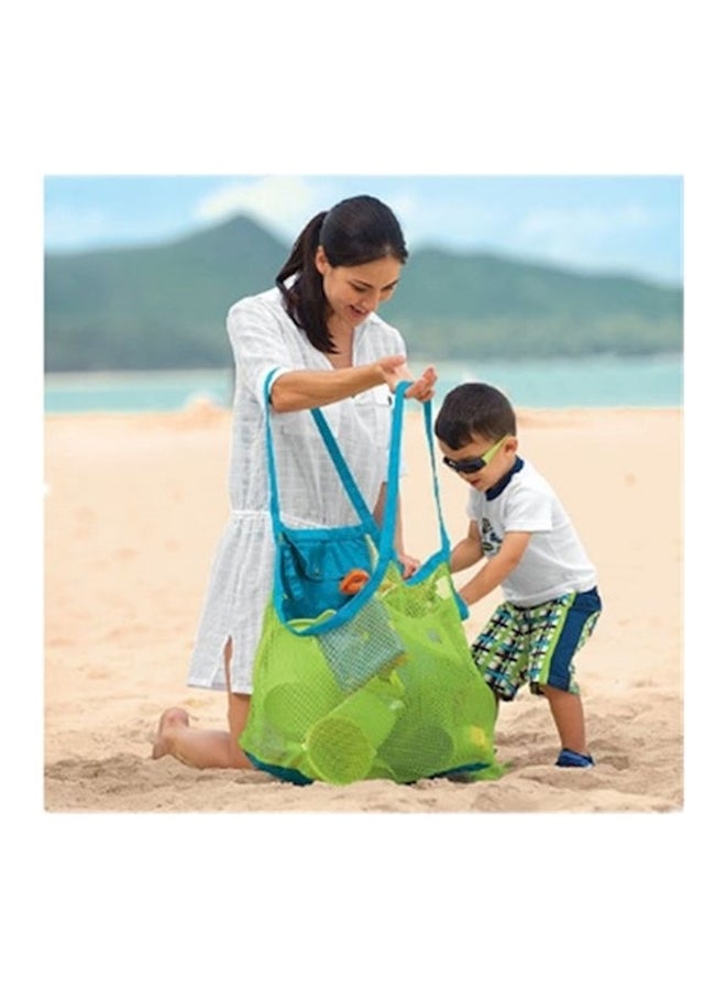Outdoor Child Kids Beach Bag Carry Beach Treasures Toys Pouch Tote Mesh Storage 17.99x17.99x12.01inch  - Image 3