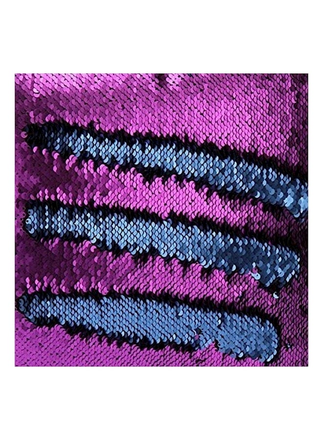 Mocofo Reversible Sequins Cushion Cover Blue/Purple 16x16grams - Image 2