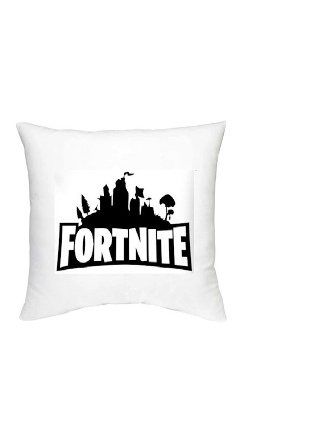 غطاء وسادة ديكور للتزيين بطبعة مستوحاة من لعبة "Fortnite" أبيض/ أسود - Image 2