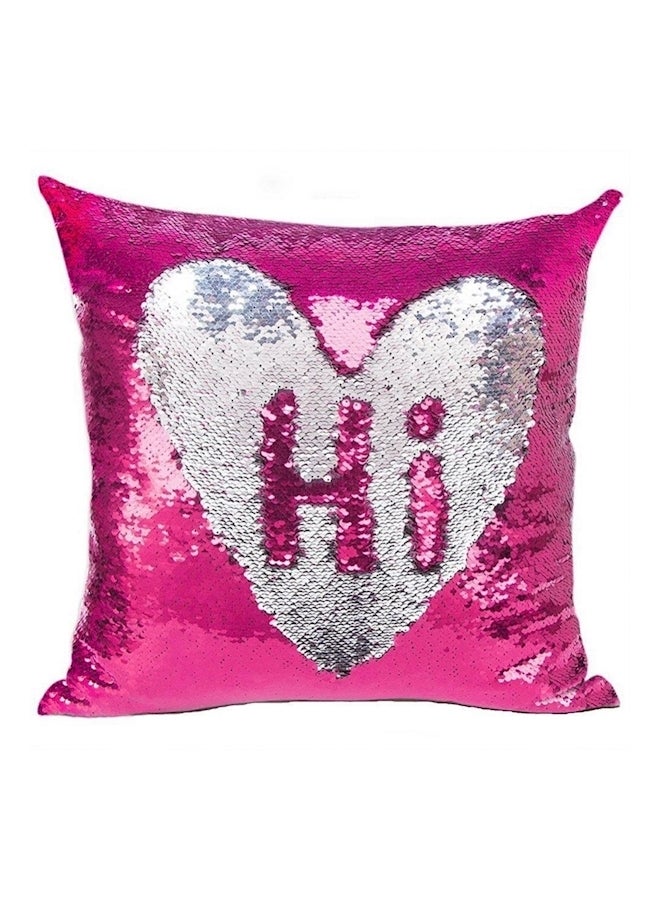 Fortnite Printed Decorative Cushion Cover Pink/Silver 16x16inch - Image 1