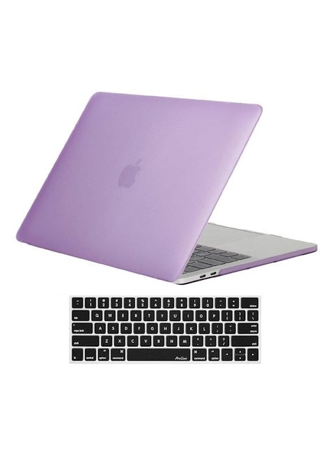 Two In One Macbook Pro 13 Case 2017 And 2016 Release A17 A1708 Hard Case S Cover And Keyboard Skin Cover For Apple Macbook Pro 13 Inch With Without Touch And Touch Id Purple