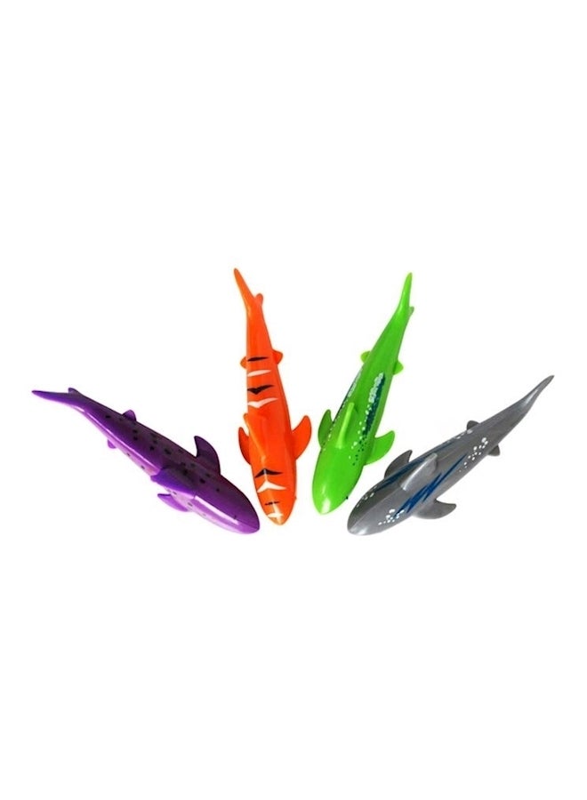 4-Piece Underwater Throw Shark Set - Image 1