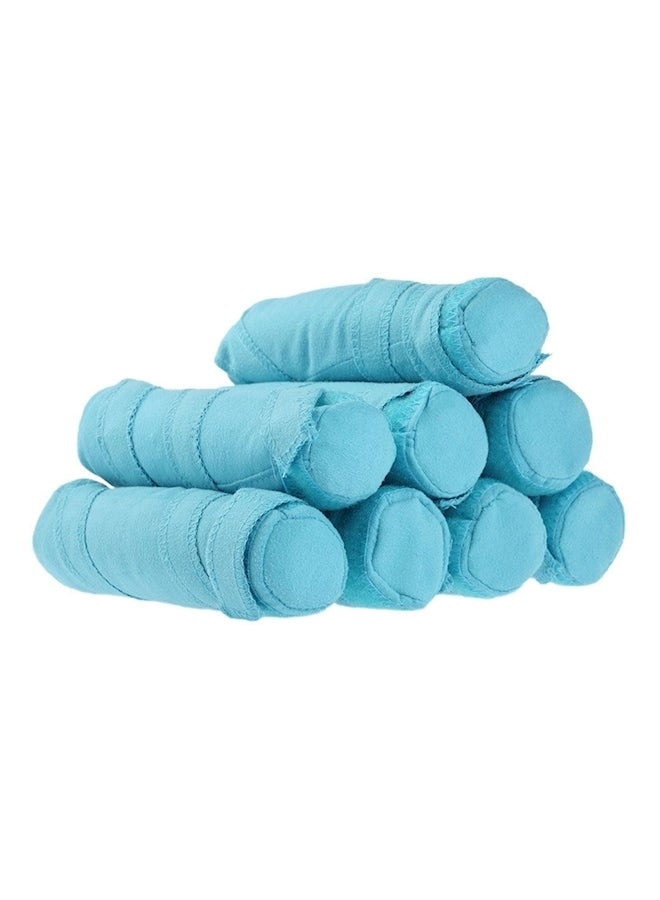 8-Piece Hair Curler Memory Foam Set Blue - Image 2