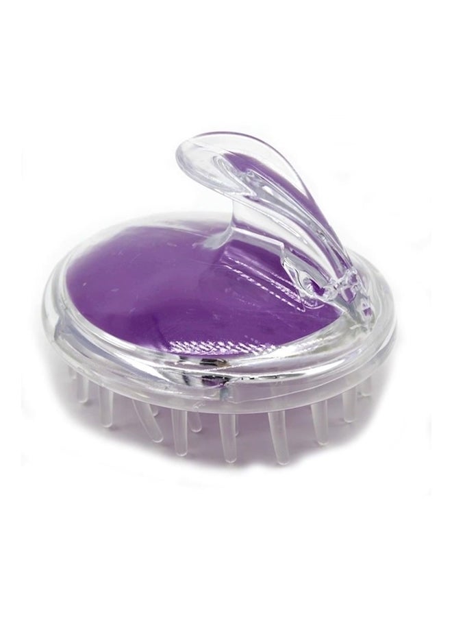 فرشاة شعر لتدليك فروة الرأس أرجواني/ شفاف - Image 2