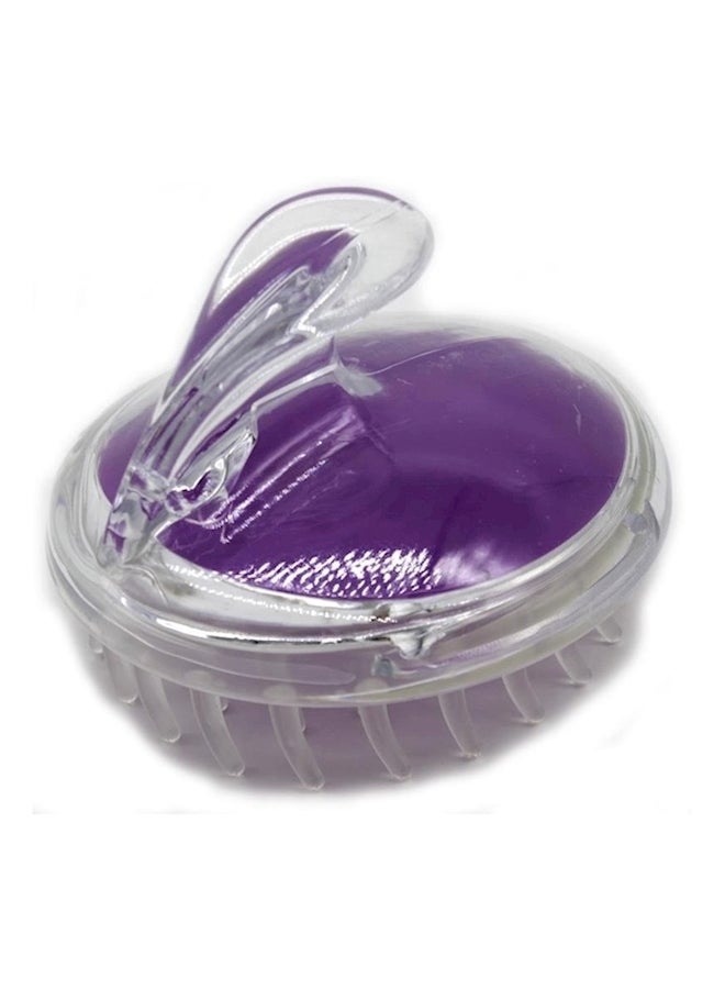 فرشاة شعر لتدليك فروة الرأس أرجواني/ شفاف - Image 3