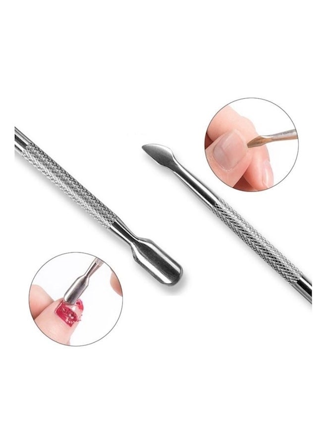 Nail Cuticle Remover And Pusher Tool Silver - Image 2