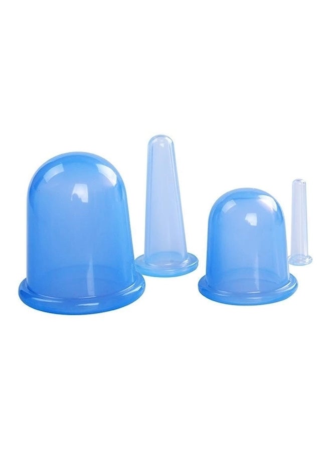 4-Piece Body Massager Cupping Blue - Image 1