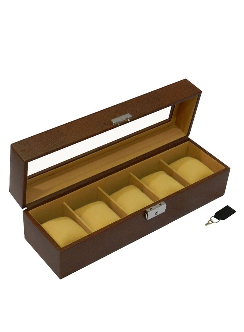 LAVERI LEATHER - unisex 8-Section Watches Storage Box - Image 1
