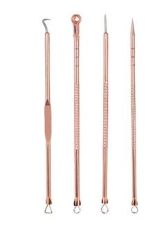 مجموعات أدوات لإزالة الرؤوس السوداء، من 4 قطع ذهبي وردي