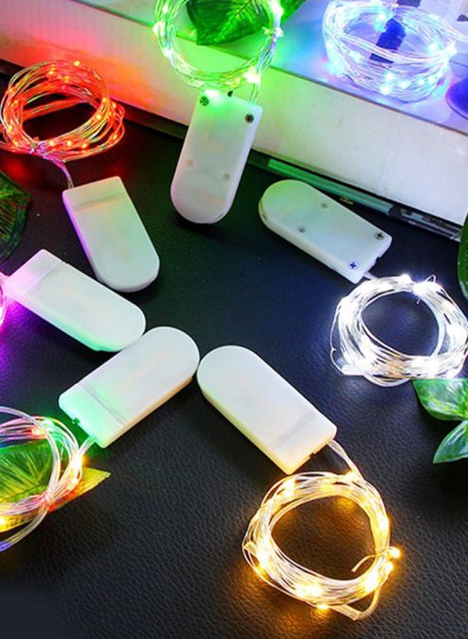 آي كوكو - طقم من قطعتين سلك مصابيح LED مزود بزر تحكم متعدد الألوان 12x8x10سم - Image 1