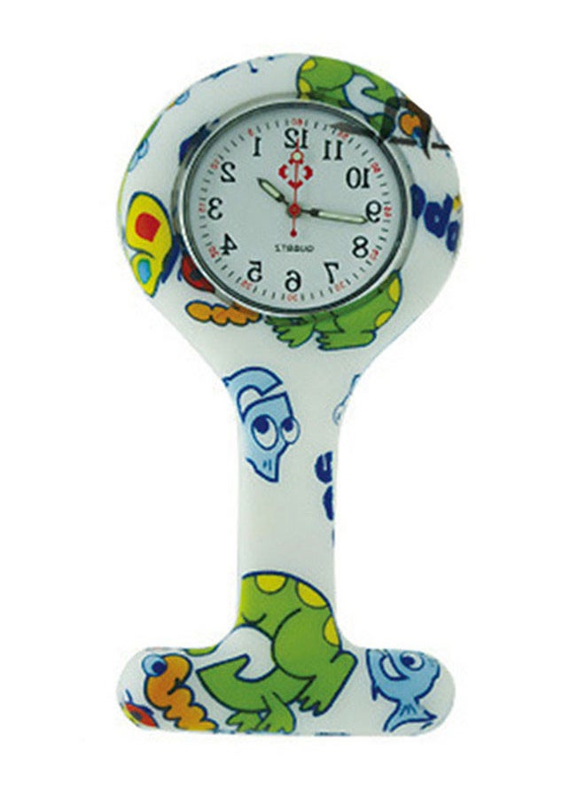 ساعة جيب بعقارب وبسوار من البلاستيك للمرضين طراز 4926W-T unisex - Image 1