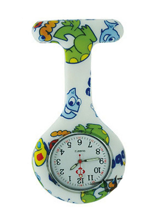 ساعة جيب بعقارب وبسوار من البلاستيك للمرضين طراز 4926W-T unisex - Image 2