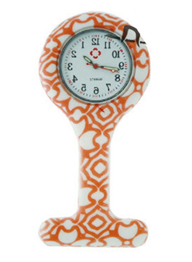 ساعة جيب بعقارب وسوار من البلاستيك ومناسبة للممرضات طراز 9062D-I unisex - Image 1