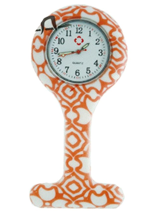 ساعة جيب بعقارب وسوار من البلاستيك ومناسبة للممرضات طراز 9062D-I unisex - Image 2