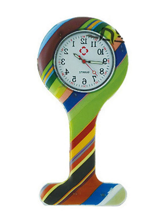 ساعة جيب بعقارب وسوار من البلاستيك للممرضات طراز 2408Z-E - Image 1