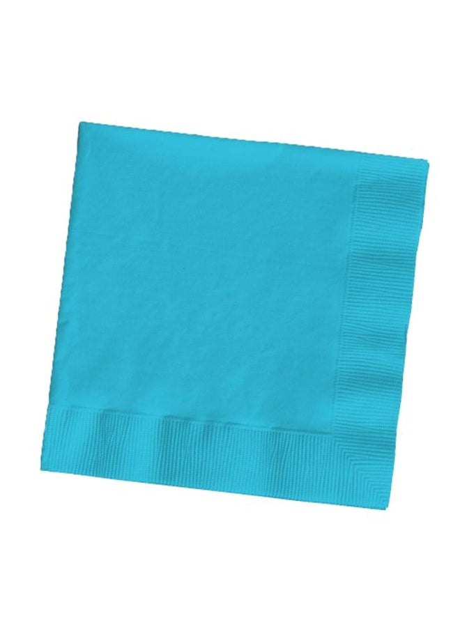 CREATIVE CONVERTING - 50-Piece 2 Ply Lunch Napkin Set Bermuda Blue 12.8x12.8inch - Image 1