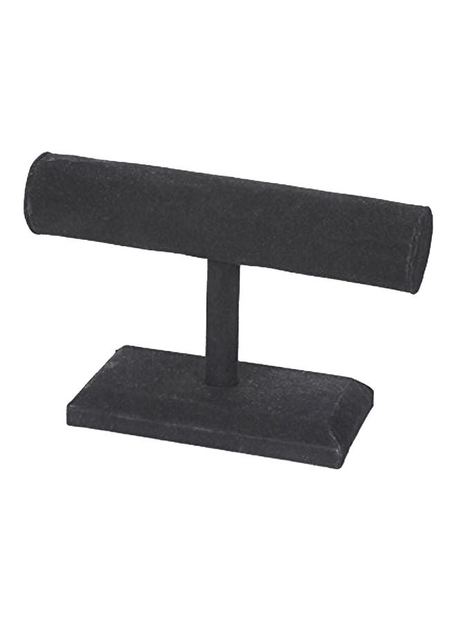 داريس حامل مجوهرات بلوح أحادي أسود مخملي 2x9.2x5.5بوصة - Image 1