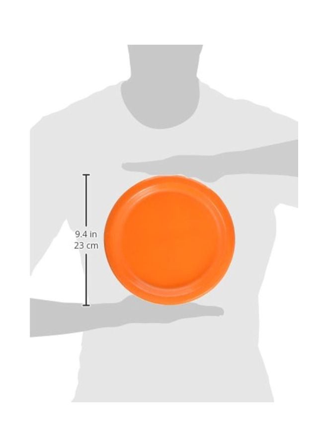 كرييتف كونفيرتينج طقم أطباق ورقية دائرية للعشاء مكون من 24 قطعة برتقالي صن كيسد 8.75بوصة - Image 2