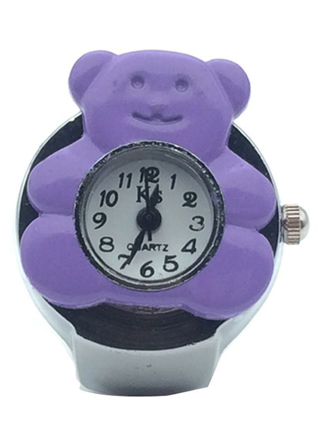 KS Kids' Elastic Alloy Analog Finger Ring Watch - Image 1