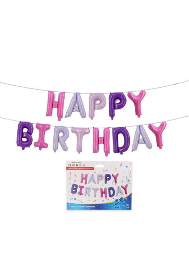 صوجي مجموعة بالونات زينة لأعياد الميلاد بتصميم عبارة "Happy Birthday" 16بوصة - Image 1