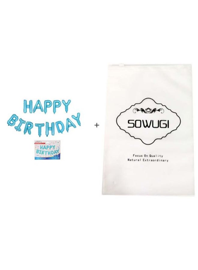 صوجي مجموعة بالونات زينة لأعياد الميلاد بتصميم عبارة "Happy Birthday" 16بوصة - Image 2