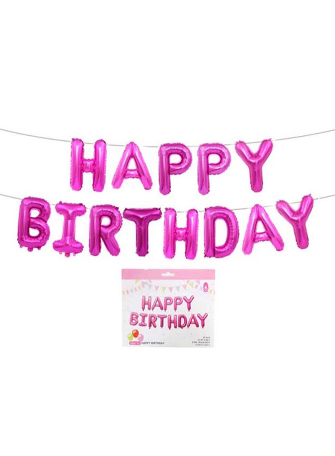 صوجي مجموعة بالونات زينة لأعياد الميلاد بتصميم عبارة "Happy Birthday" 16بوصة - Image 1