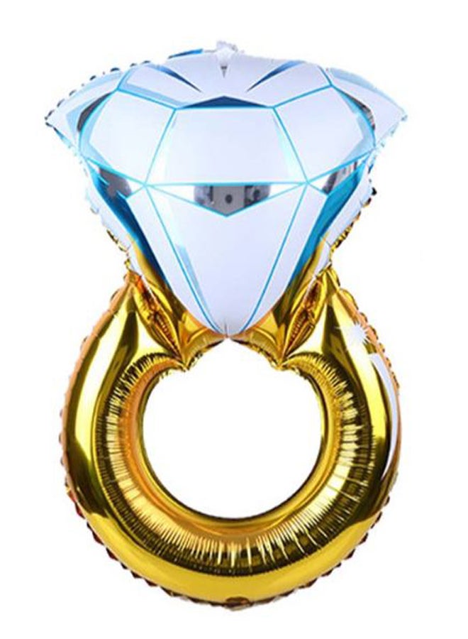 صوجي بالون قصدير على شكل خاتم ألماس 110 x 60سم - Image 1