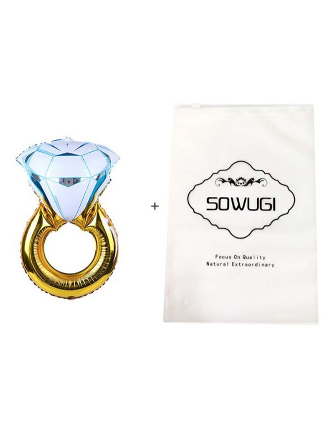 صوجي بالون قصدير على شكل خاتم ألماس 110 x 60سم - Image 2