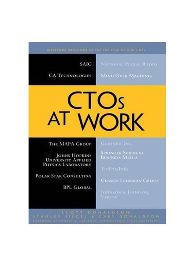 CTOs At Work Paperback English by Scott E. Donaldson - 27-Jan-12 