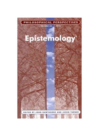Epistemology Paperback English by John Hawthorne - 21-Apr-11 - v1560681149/N26836490A_1