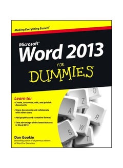 Microsoft Word 2013 For Dummies Paperback English by Dan Gookin - 05-Mar-13 