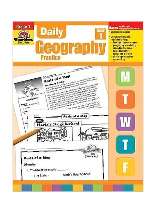 Daily Geography Practice: Grade 1 Paperback English by Evan-Moor Educational Publishers - 38200 