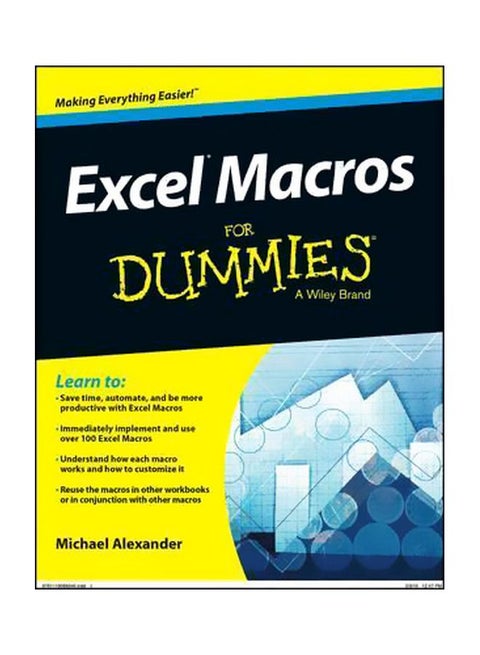 Excel Macros For Dummies Paperback English by Michael Alexander - 14-Jul-15