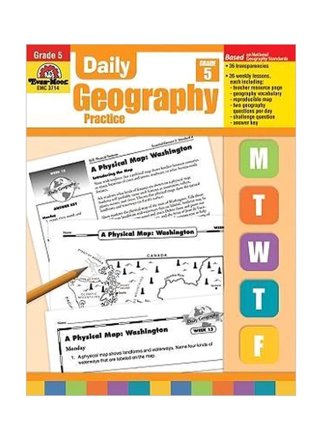 Daily Geography Practice: Grade 5 Paperback English by Evan-Moor Educational Publishers - 38200 